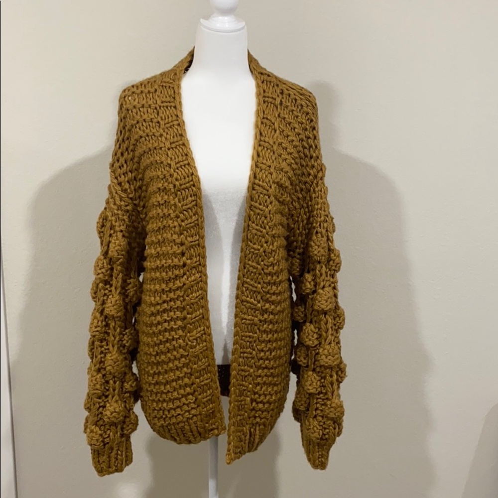 Chicwish Mustard Chunky Knit Sweater